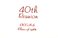 Class of "82" 40th Reunion